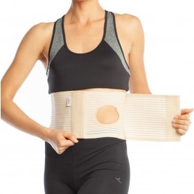 ABDOMINAL BINDER WITH A COLOSTOMY OPENING - 16 CM HIGH