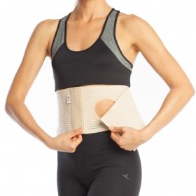 ABDOMINAL BINDER WITH A COLOSTOMY OPENING - 16 CM HIGH